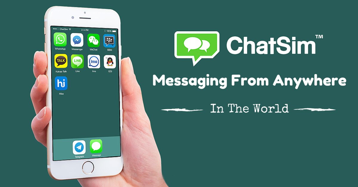 chatsim messaging from anywhere in the world