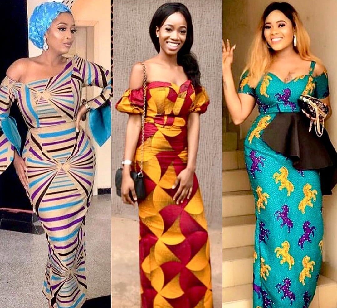 simple styles for ankara gown
