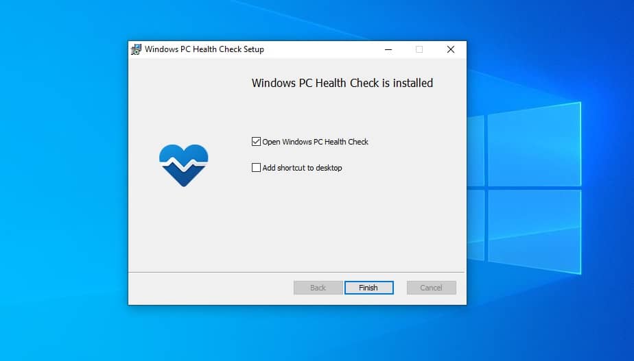 Download Microsoft PC Health Check app