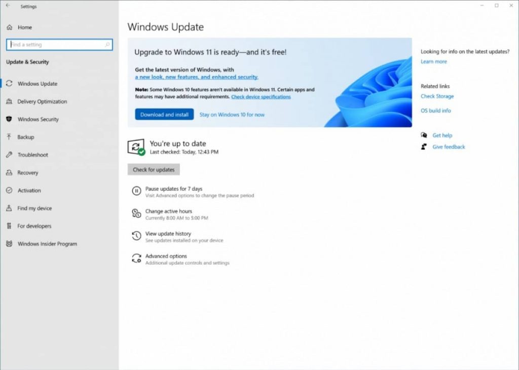 Download Windows 11 OS upgrade